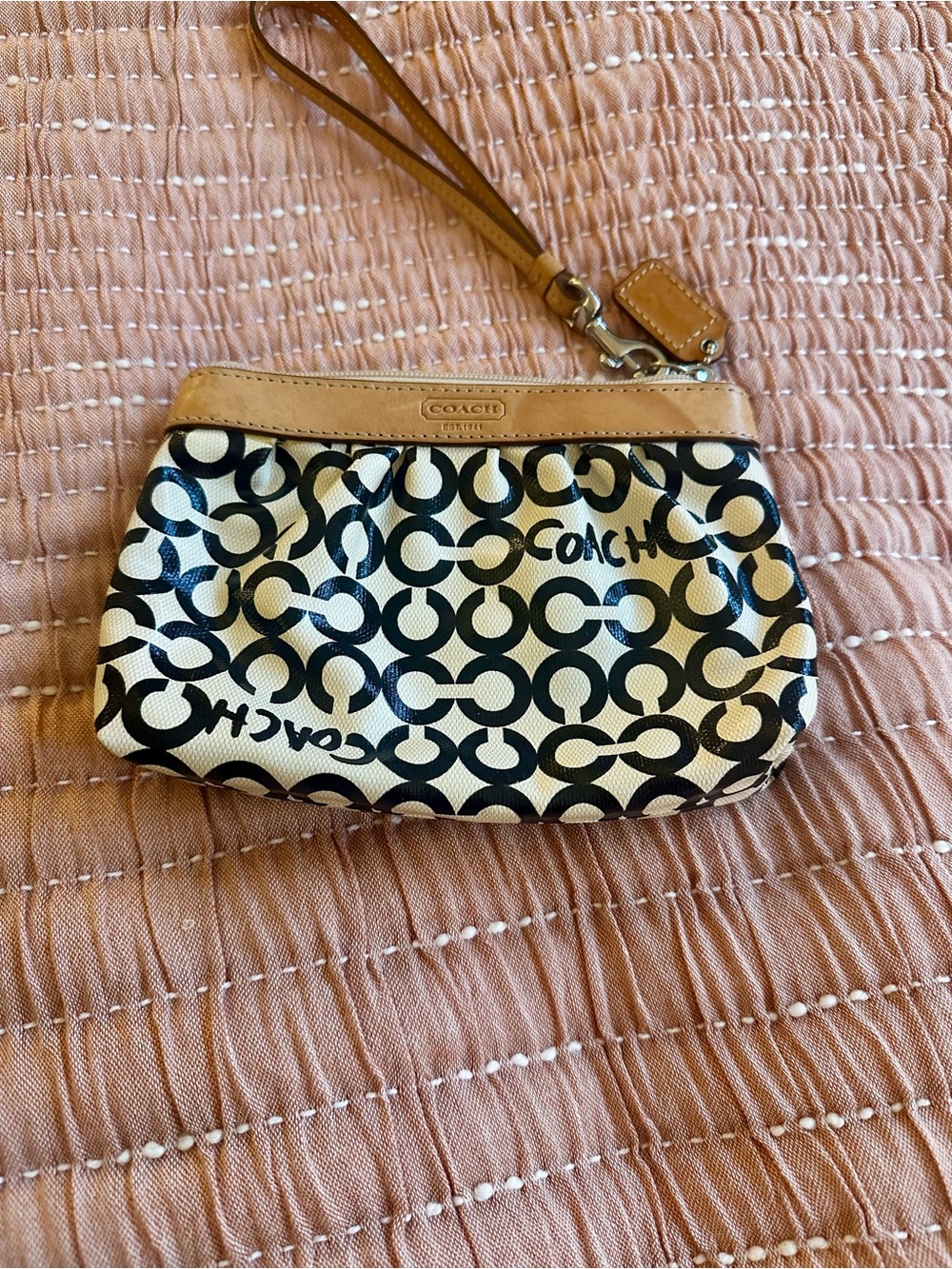 Coach Leah Pop Art wristlet